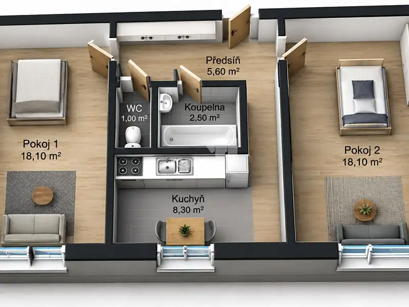 Prodej bytu 2+1 54 m², Ostrava – náhled fotky 2