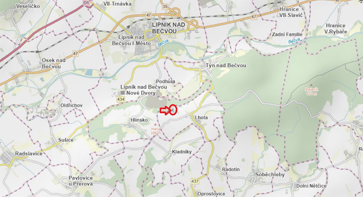 Prodej lesa 1562 m²