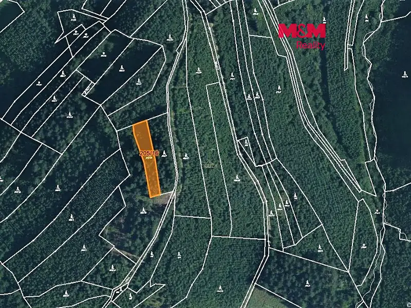 Prodej lesa 1205 m², Lhota u Vsetína – náhled fotky 1
