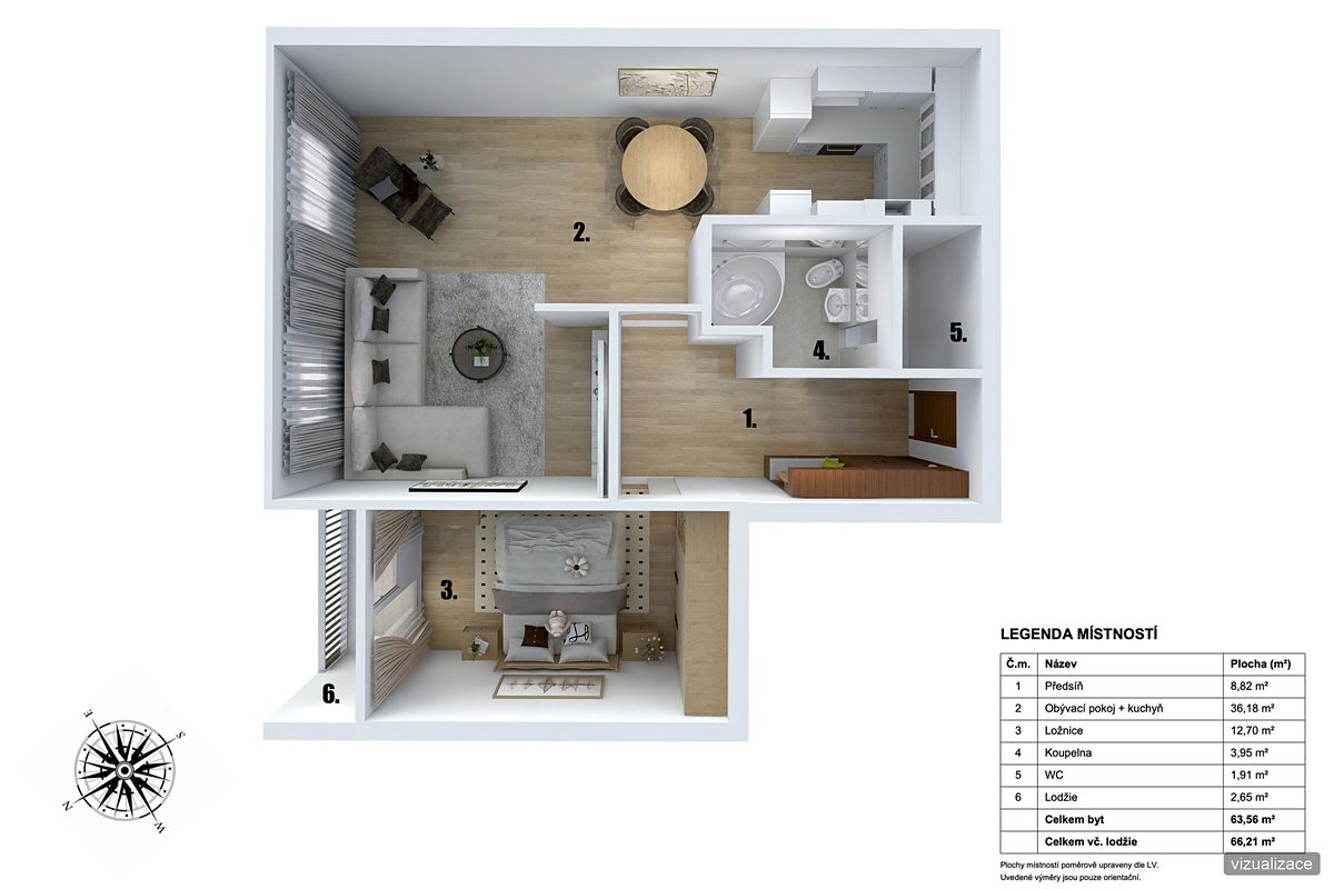 Prodej bytu 3+kk 66 m² – fotografie 5