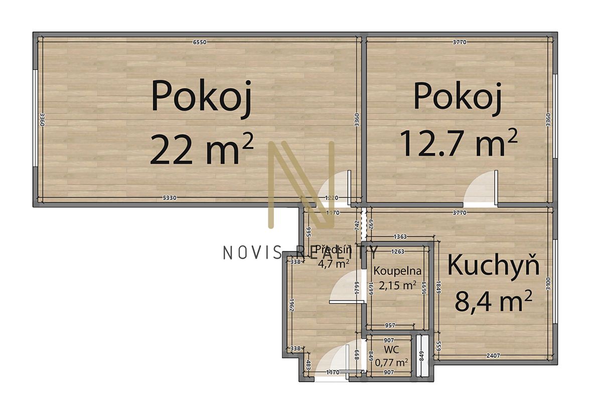Prodej bytu 2+1 52 m² – fotografie 3