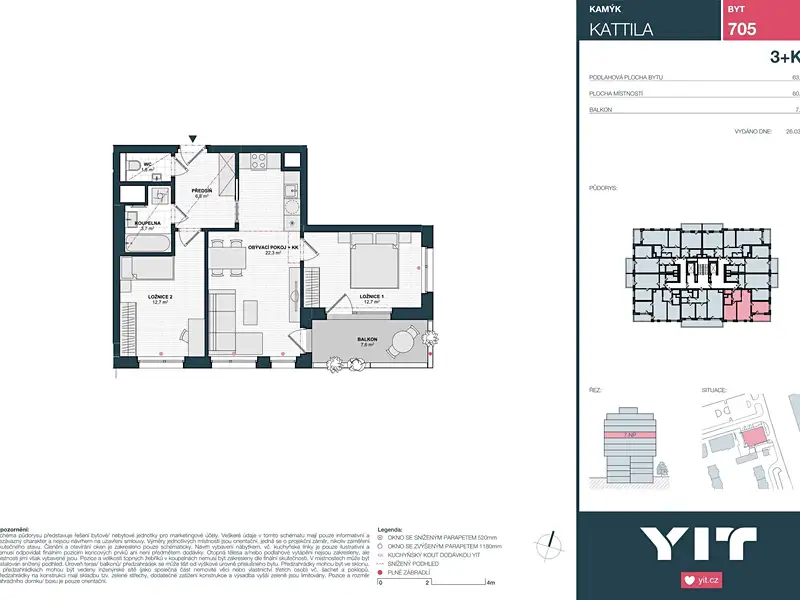 Prodej bytu 3+kk 60 m², Praha – náhled fotky 2