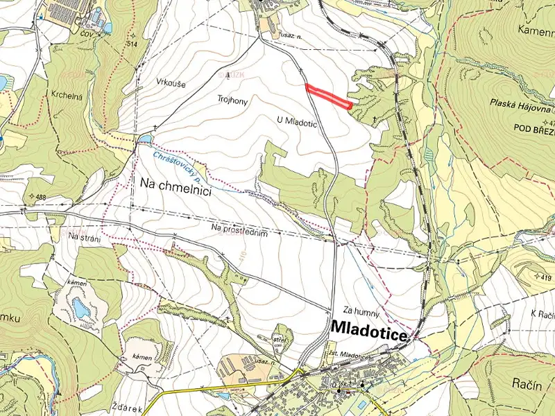 Prodej pole 10291 m², Mladotice – náhled fotky 2