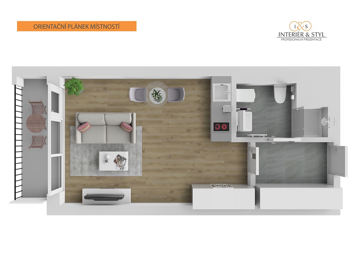 Prodej bytu 1+kk 31 m² – fotografie 4