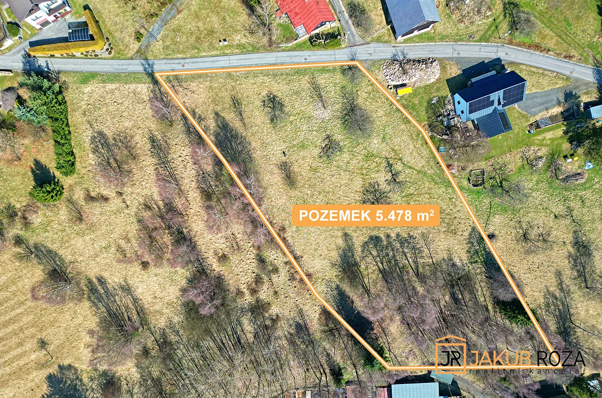 Prodej stavebního pozemku 5478 m²