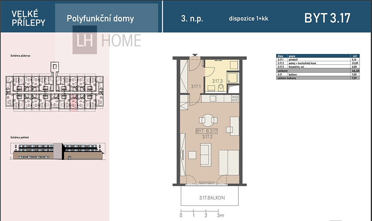 Prodej bytu 1+kk 46 m² – fotografie 5