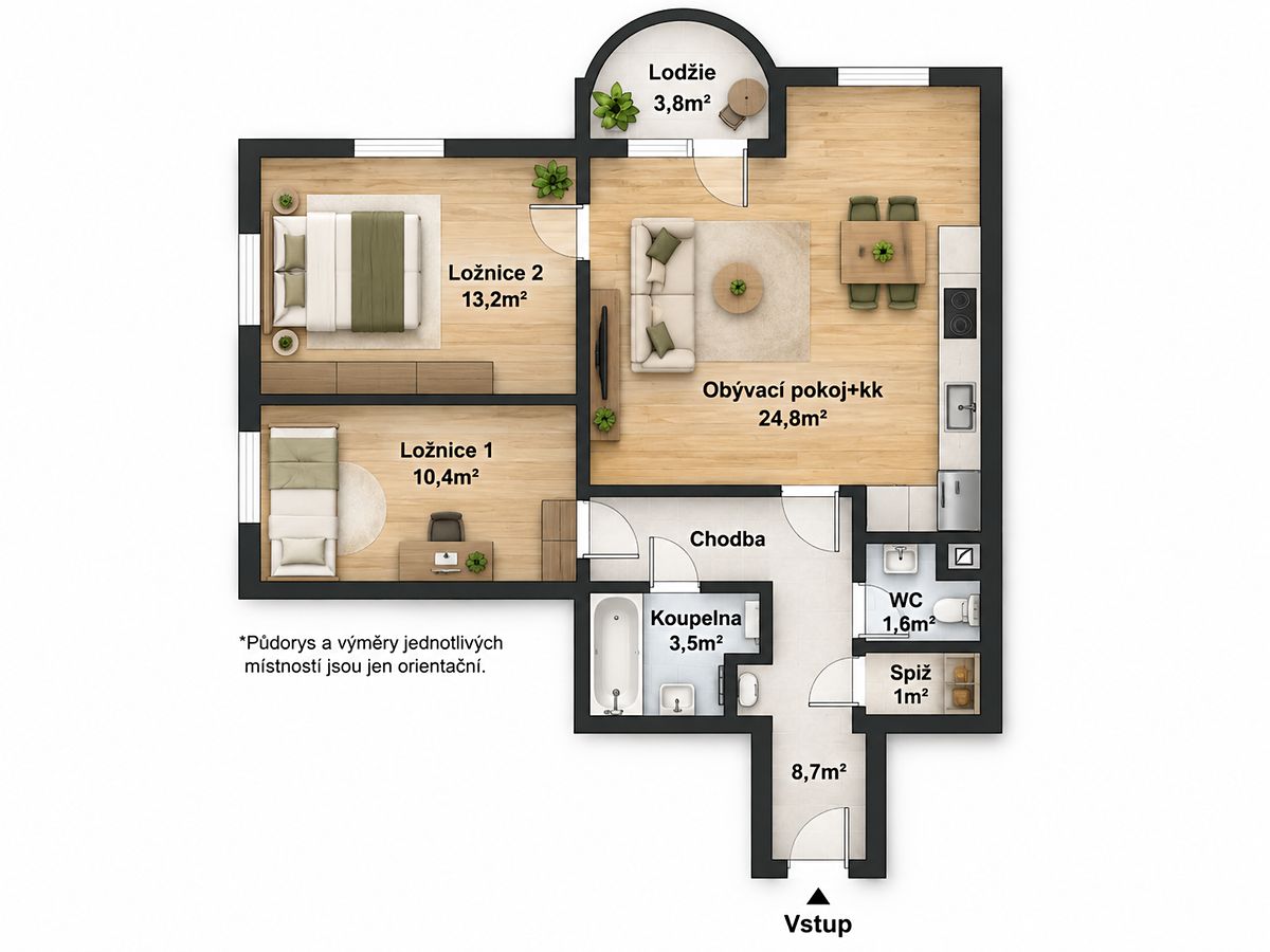 Prodej bytu 3+kk 64 m² – fotografie 2