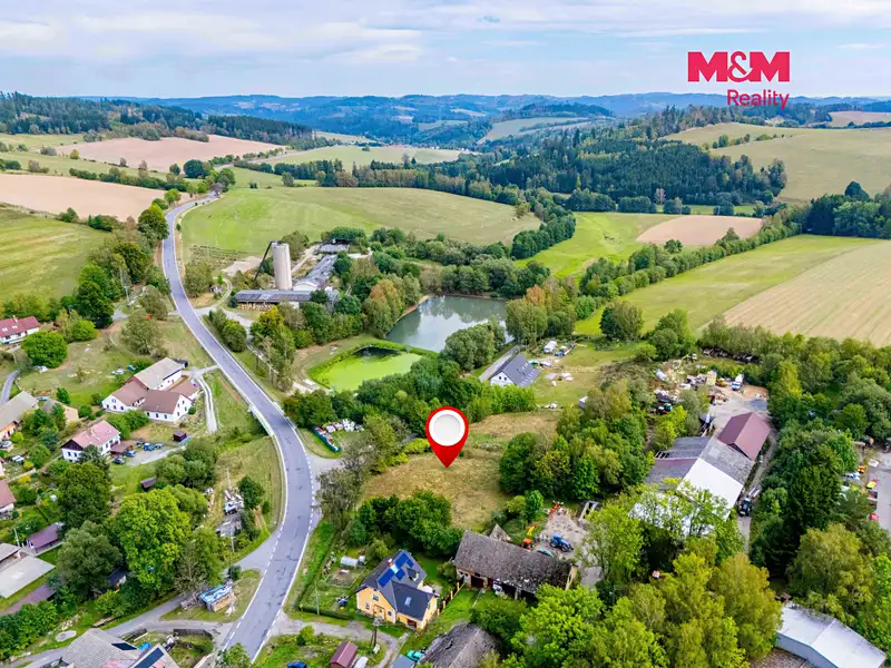 Prodej stavebního pozemku 1050 m², Věcov – náhled fotky 2