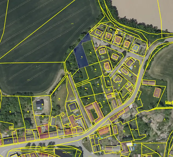 Prodej stavebního pozemku 1203 m², Maršovice – náhled fotky 2