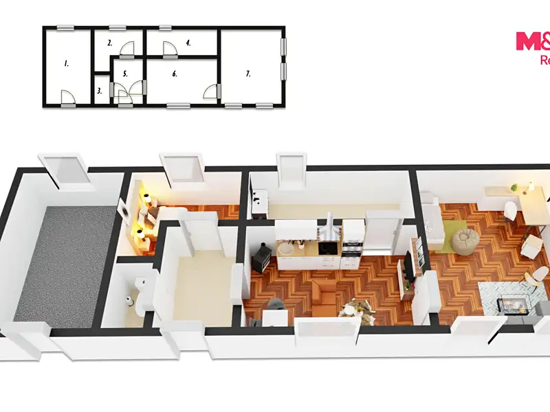 Prodej chalupy 100 m², pozemek 1619 m², Voděrady – náhled fotky 2