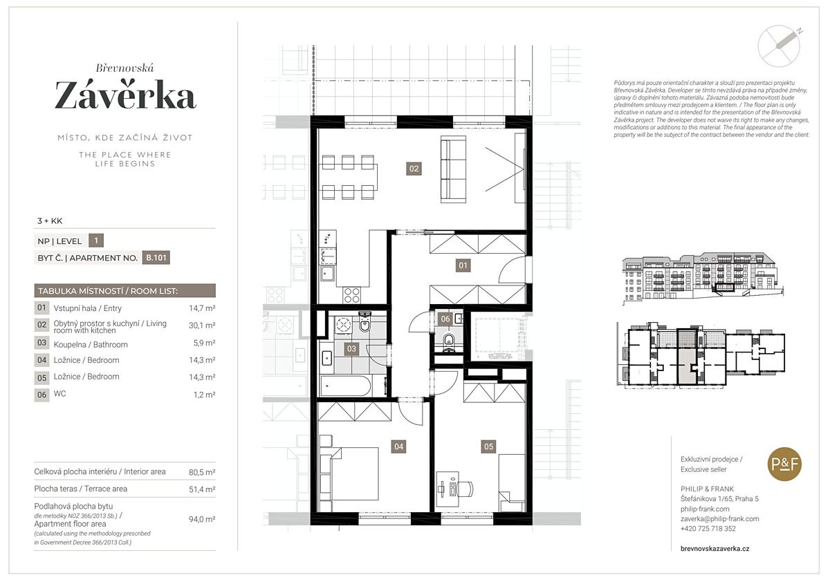 Prodej bytu 3+kk 80 m² – fotografie 5