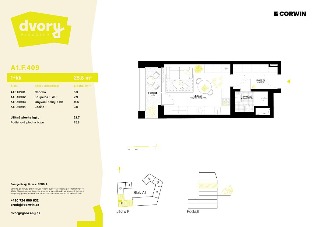 Prodej bytu 1+kk 26 m² – fotografie 2