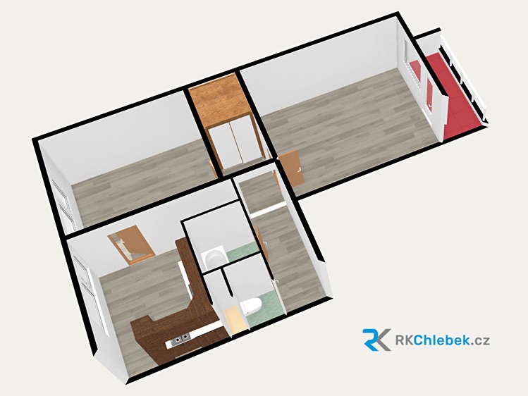 Wohnung 2+1 zur Miete, 64 m² (10 von 21)