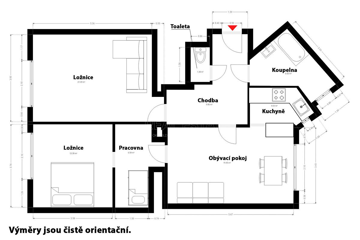 Prodej bytu 3+1 82 m² – fotografie 4