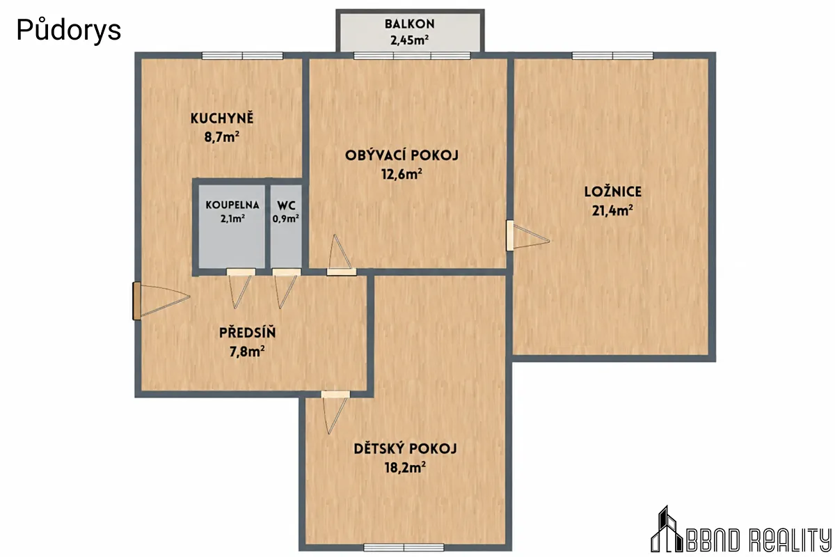Prodej bytu 3+1 72 m² — fotografie 15