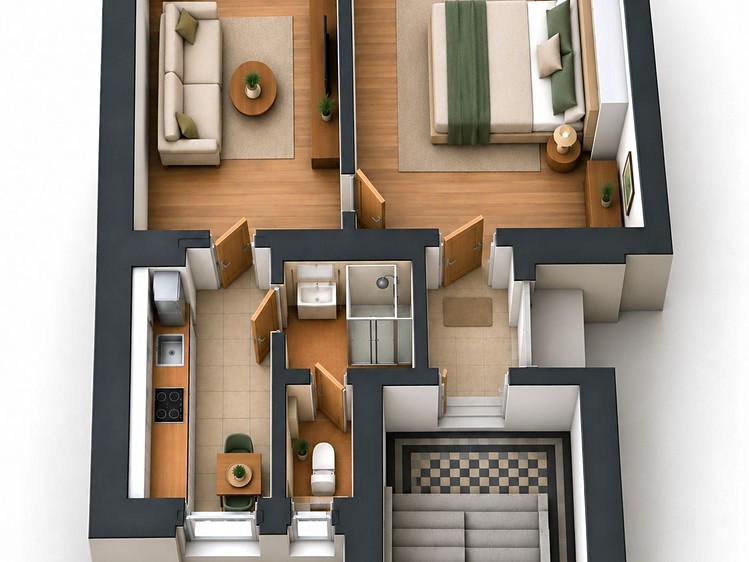 Pronájem bytu 2+1, 50 m² (9 z 10)