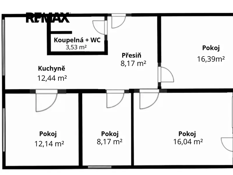Prodej bytu 4+1 76 m², Chomutov – náhled fotky 2