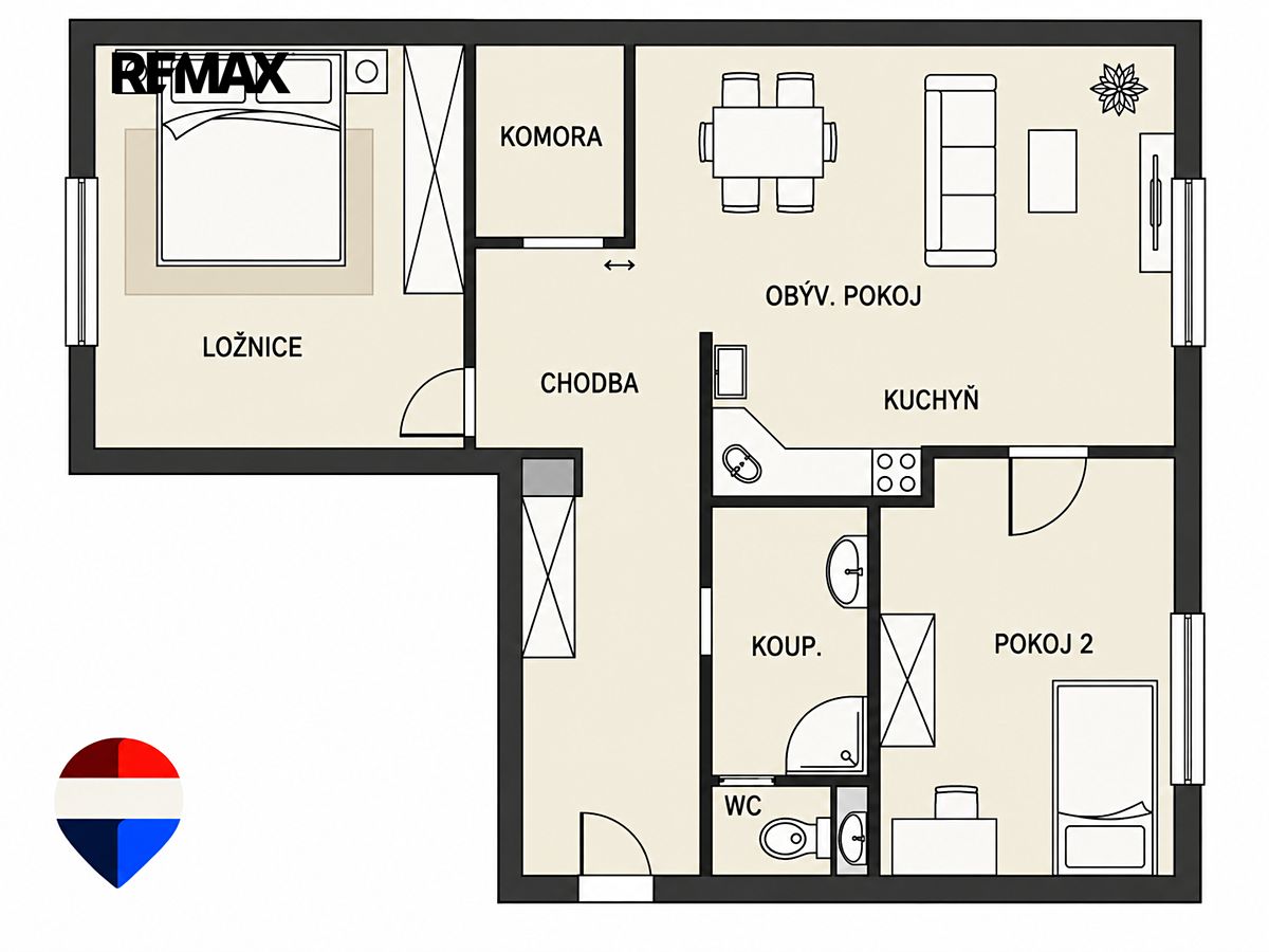 Prodej bytu 3+kk 66 m² – fotografie 3