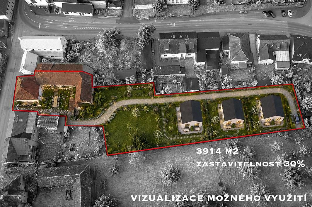 Prodej stavebního pozemku 3914 m²