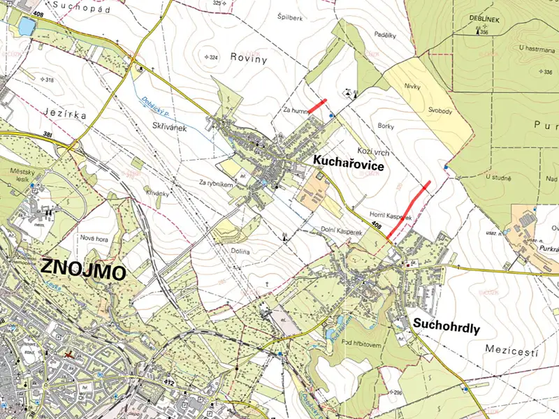 Prodej pole 6328 m², Kuchařovice – náhled fotky 3