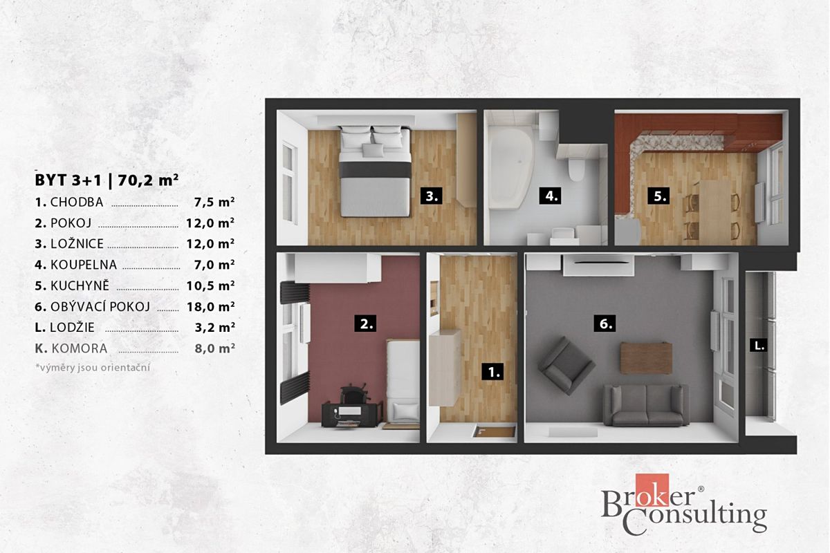 Prodej bytu 3+1 73 m² – fotografie 2