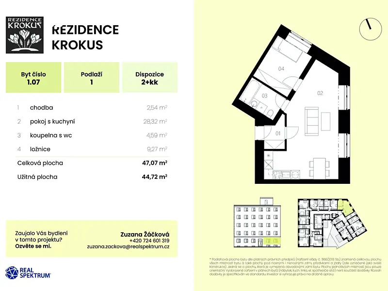 Prodej bytu 2+kk 45 m², Brno – náhled fotky 1