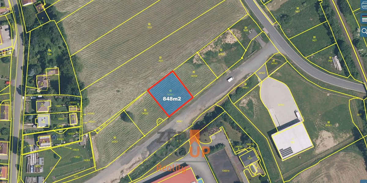 Prodej stavebního pozemku 848 m², Kout na Šumavě – fotka 1 z 3