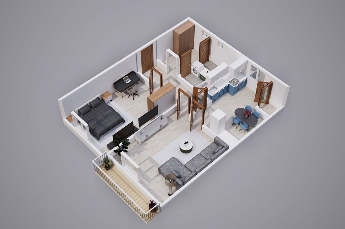 Pronájem bytu 2+1 67 m² – fotografie 4