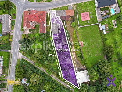 Prodej  stavebního pozemku 1 158 m²