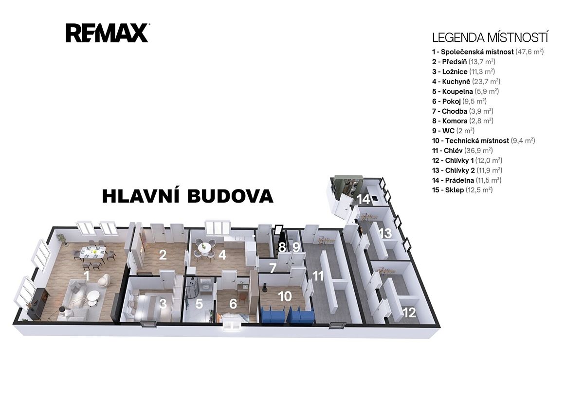 Prodej zemědělské usedlosti 129 m², pozemek 2258 m² – fotografie 4