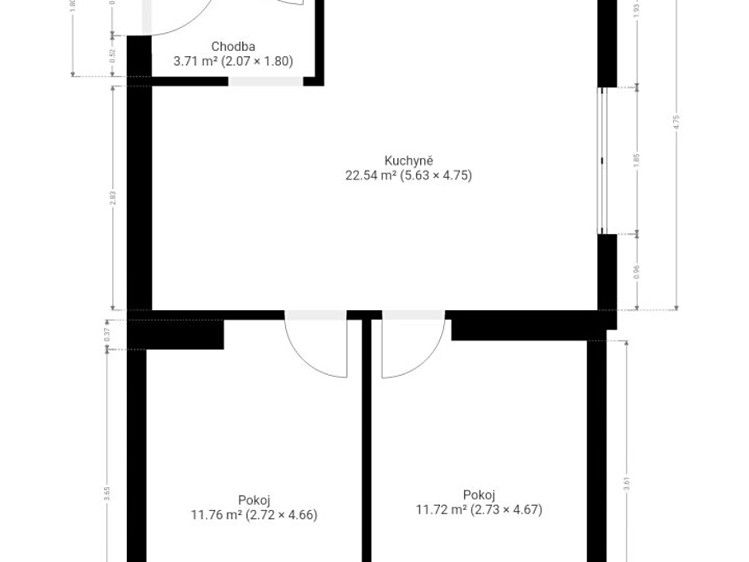Wohnung 3+kk zum Kauf, 55 m² (16 von 16)