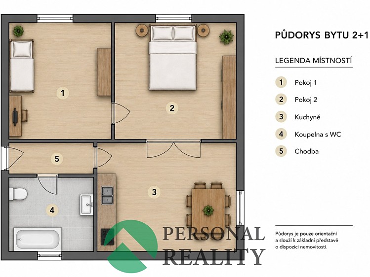 Prodej bytu 2+1, 49 m² (3 z 20)