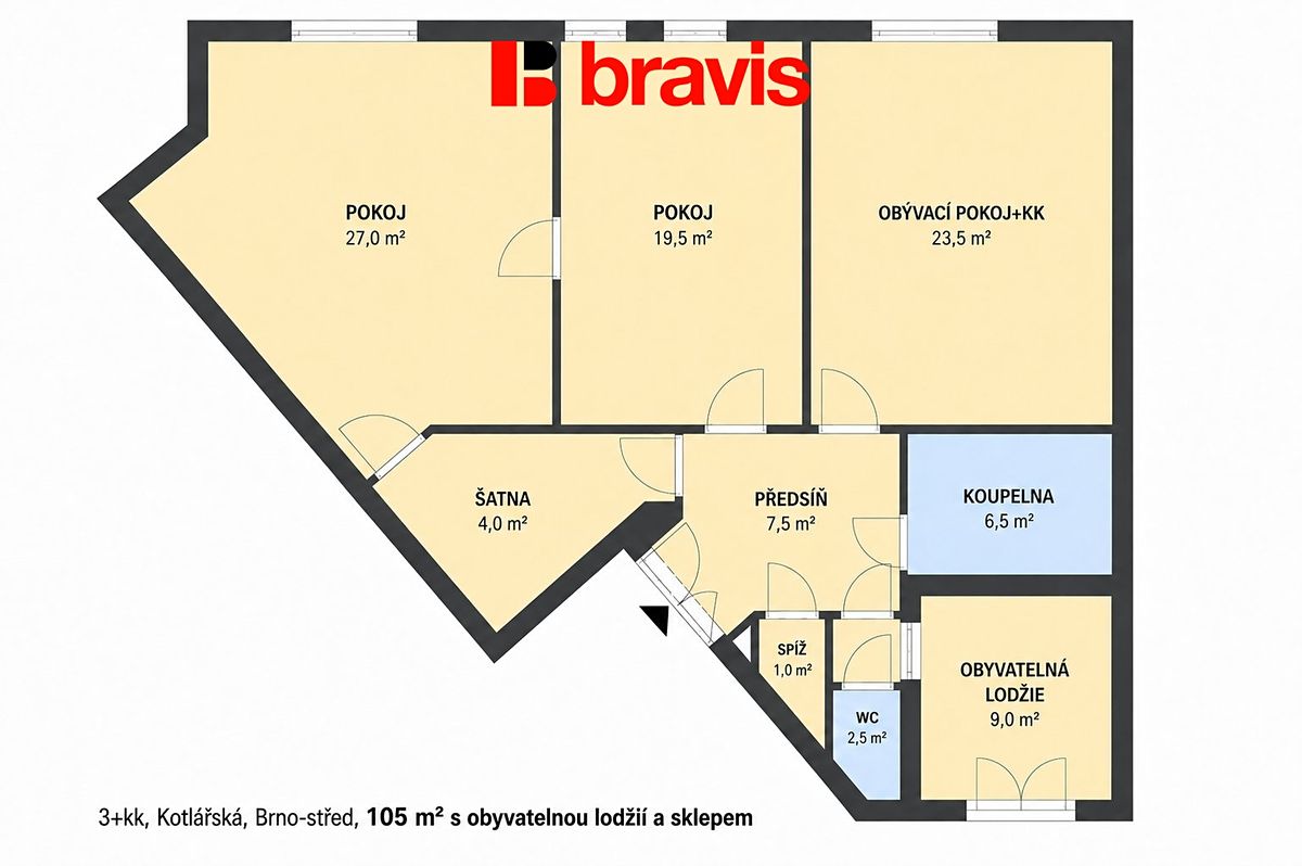 Prodej bytu 4+kk 105 m² – fotografie 5