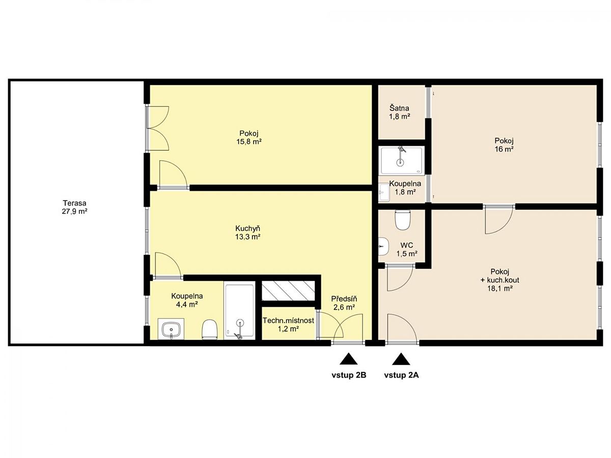 Prodej bytu atypický 70 m² – fotografie 3