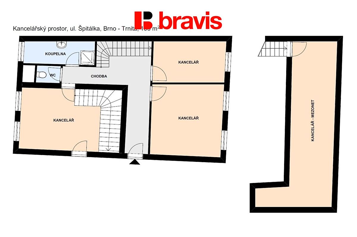 Pronájem kanceláře 120 m² – fotografie 2