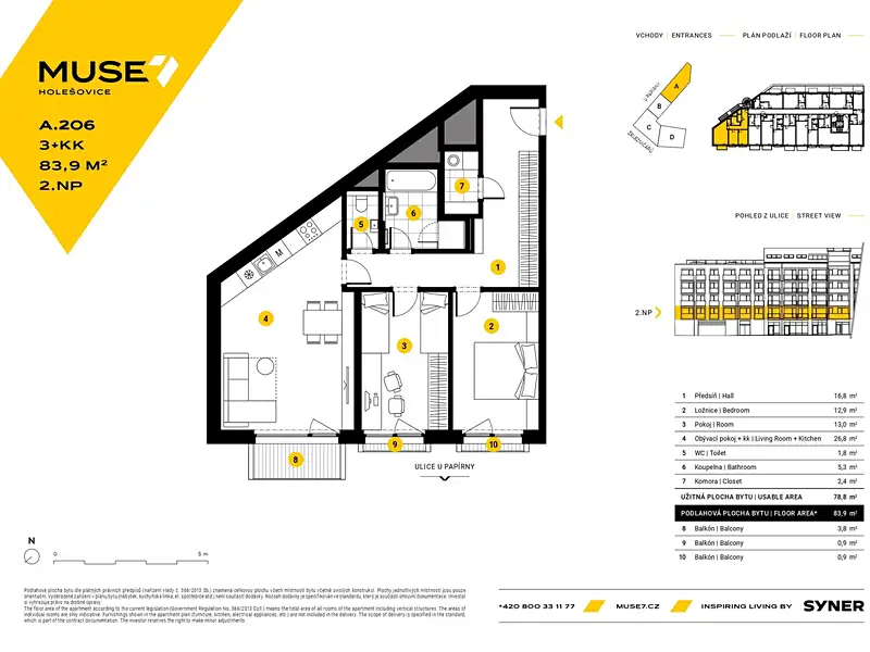 Prodej bytu 3+kk 84 m², Praha – náhled fotky 2