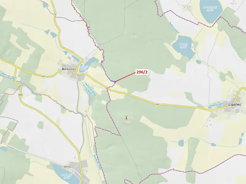 Dražba lesa 2508 m², Český Rudolec – náhled fotky 1