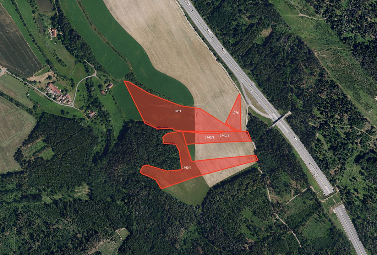 Prodej pole 54659 m²