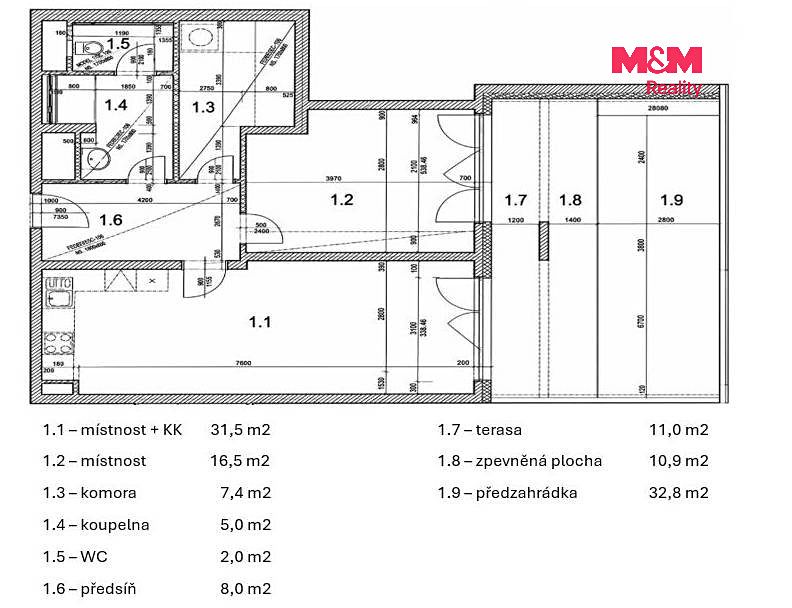Prodej bytu 2+kk 71 m² – fotografie 3