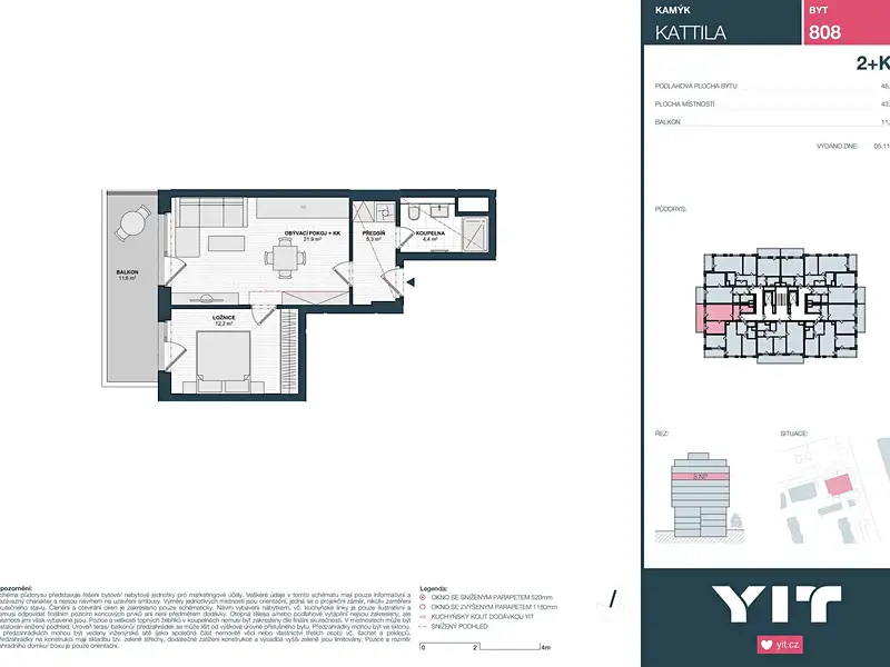 Prodej bytu 2+kk 44 m², Praha – náhled fotky 2