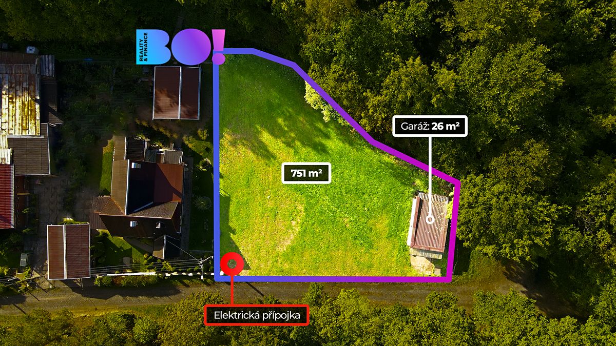 Prodej stavebního pozemku 751 m²