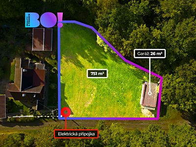 Prodej stavebního pozemku 751 m²