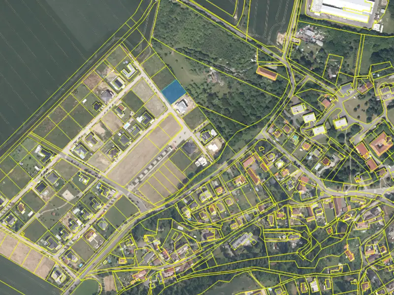 Prodej stavebního pozemku 1204 m², Dobřejovice – náhled fotky 2