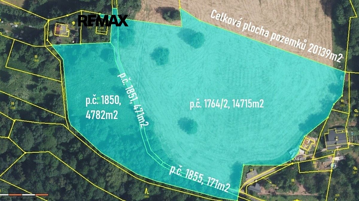 Prodej stavebního pozemku 20139 m² – fotografie 2