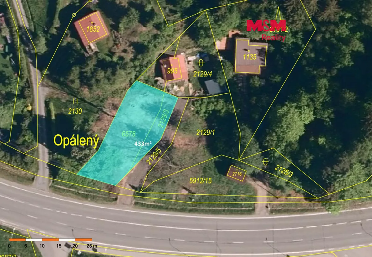 Prodej stavebního pozemku 433 m²