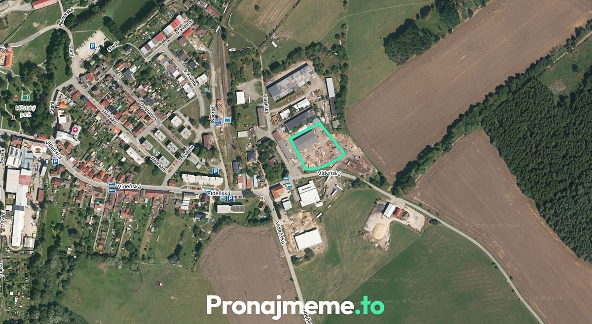 Pronájem komerčního pozemku 2700 m²