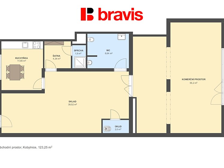 Pronájem komerčního prostoru, 124 m² (5 z 9)