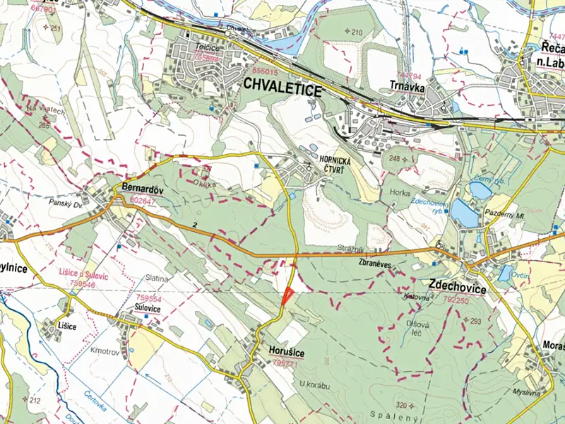 Prodej pole 11014 m², Horušice – náhled fotky 2