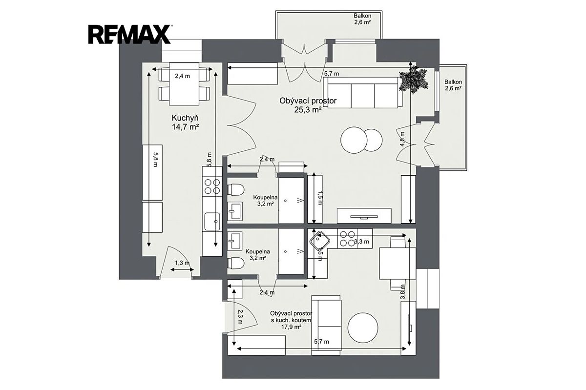 Prodej bytu 3+kk 70 m² – fotografie 2