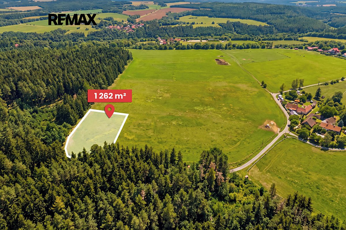 Prodej stavebního pozemku 1262 m²